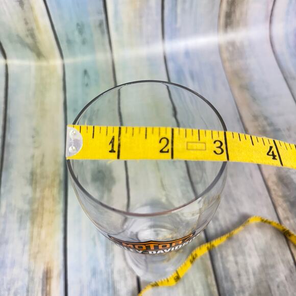 Harley Davidson Core Bar & Shield Logo Pilsner Glass Beer Tall Glass Vintage - Picture 4 of 8